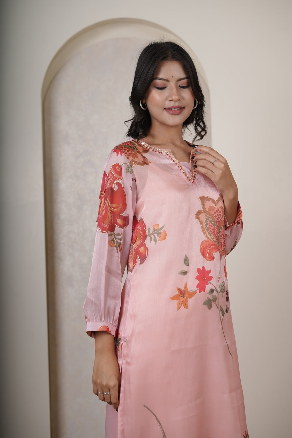 Pink Kurti Pant