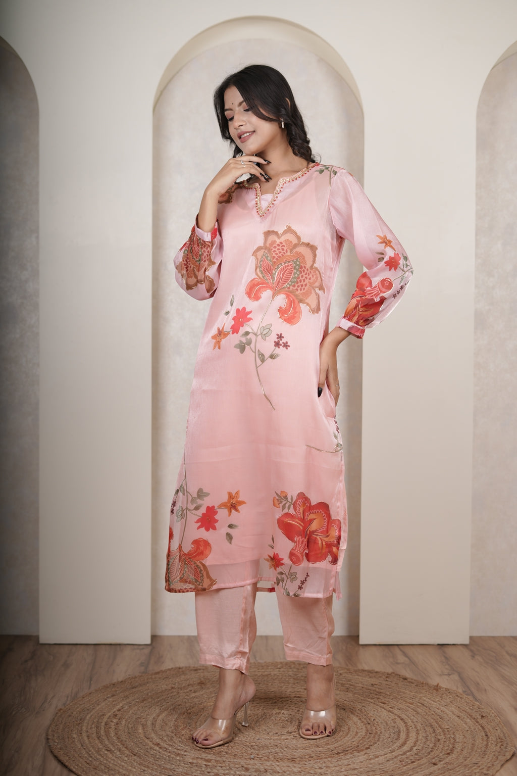 Pink Kurti Pant