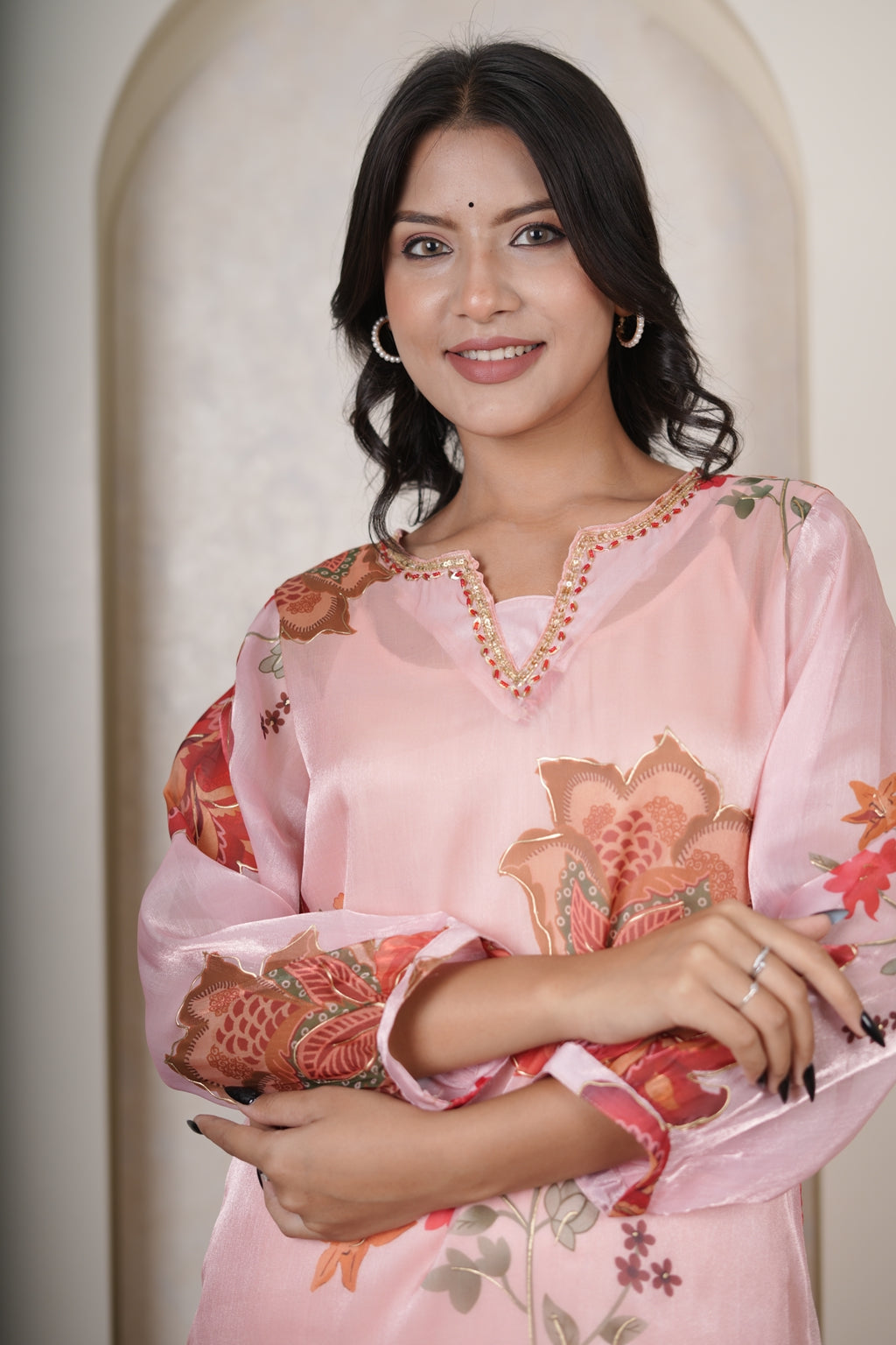 Pink Kurti Pant