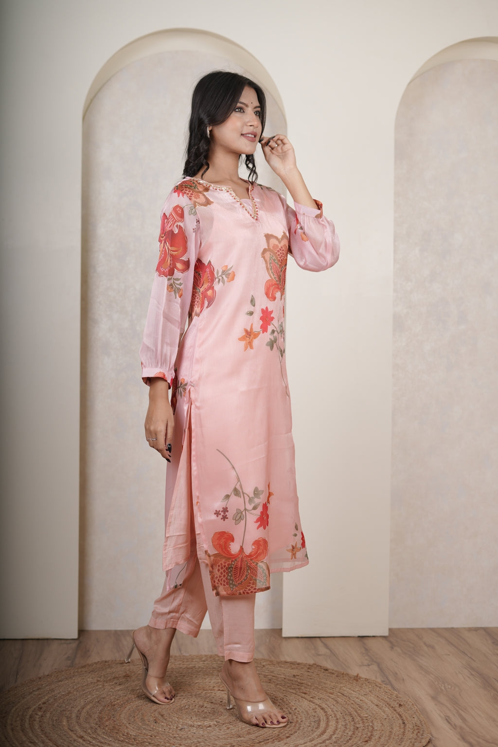 Pink Kurti Pant