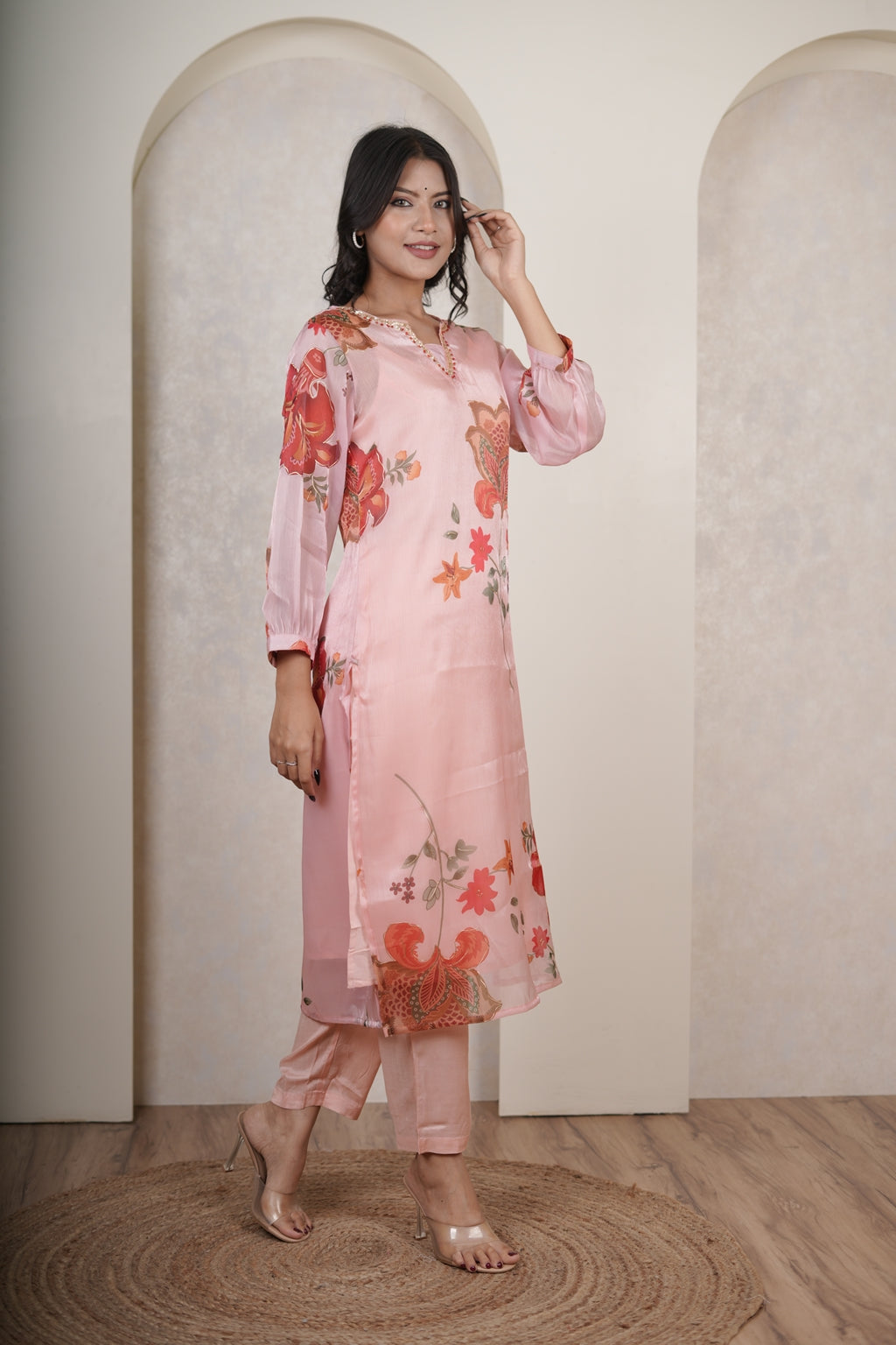 Pink Kurti Pant