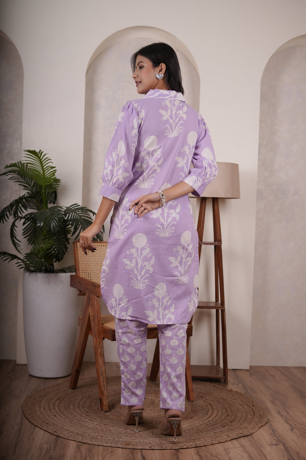 Blue Lilac color Cord- set