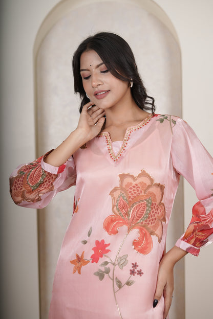 Pink Kurti Pant