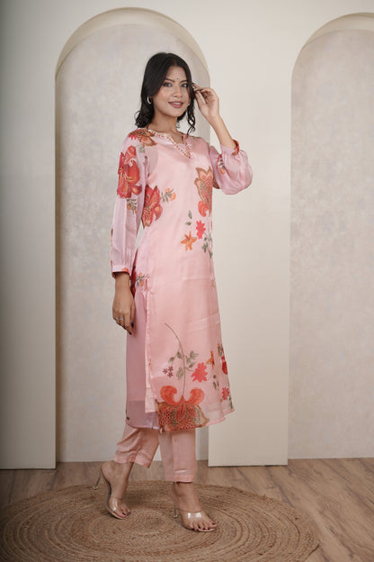 Pink Kurti Pant