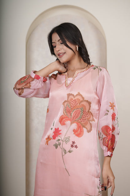 Pink Kurti Pant