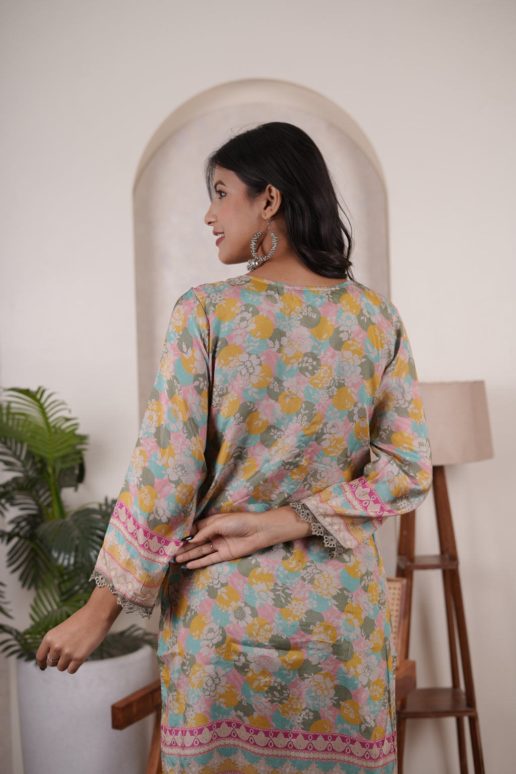 green Kurti Pant dupatta set